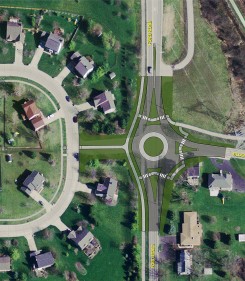 Ford Road and Bloor Road Roundabout map