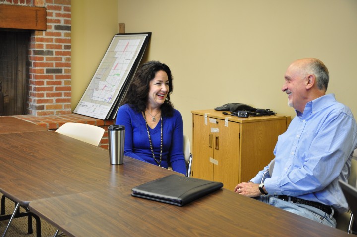 Susana Suarez, left, and Steve Mundy are ready to lead the Zionsville Town Council in 2015 as vice president president, respectively. (Photo by Heidi Schmidt)