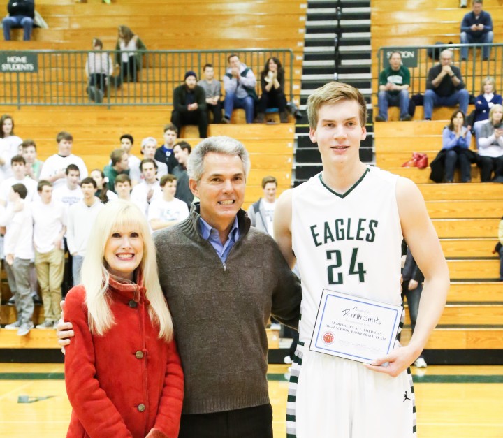 McDonald’s owner/operator John Liapes recognized ZCHS senior Derrik Smits on Jan. 27 for being nominated to the McDonald’s All American Games.