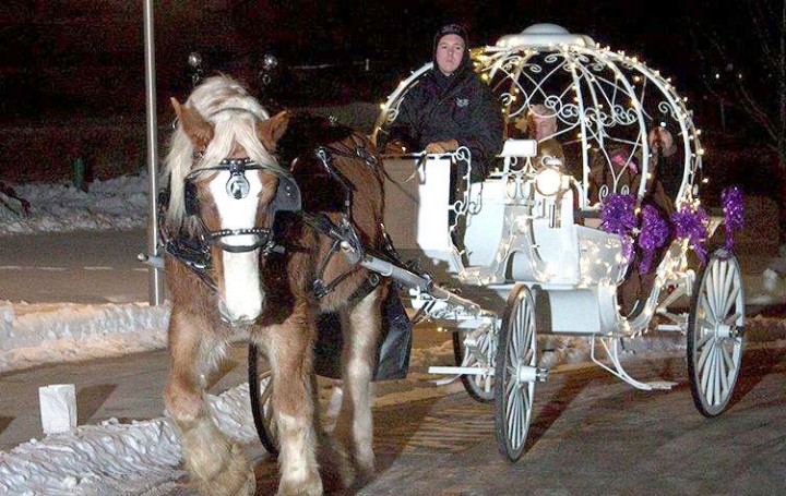 Princess style horse-drawn carriage rides from the Breezy Lane Carriage Company of Kokomo. (Submitted photo)
