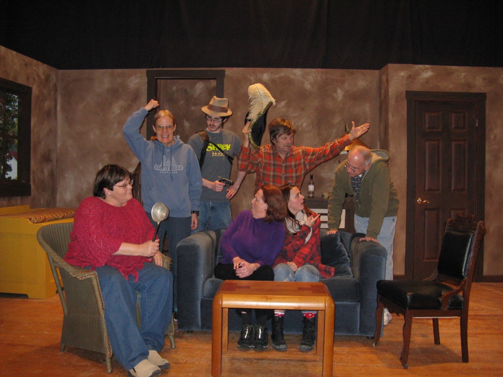 “Ghost Story” Cast: Seated left to right: Coleen Kubit, Judy Lombardo, Ellie Delap. Standing left to right: Margy Fletcher, James Banta, Kevin Shadle, James Hayes. (Submitted photo)