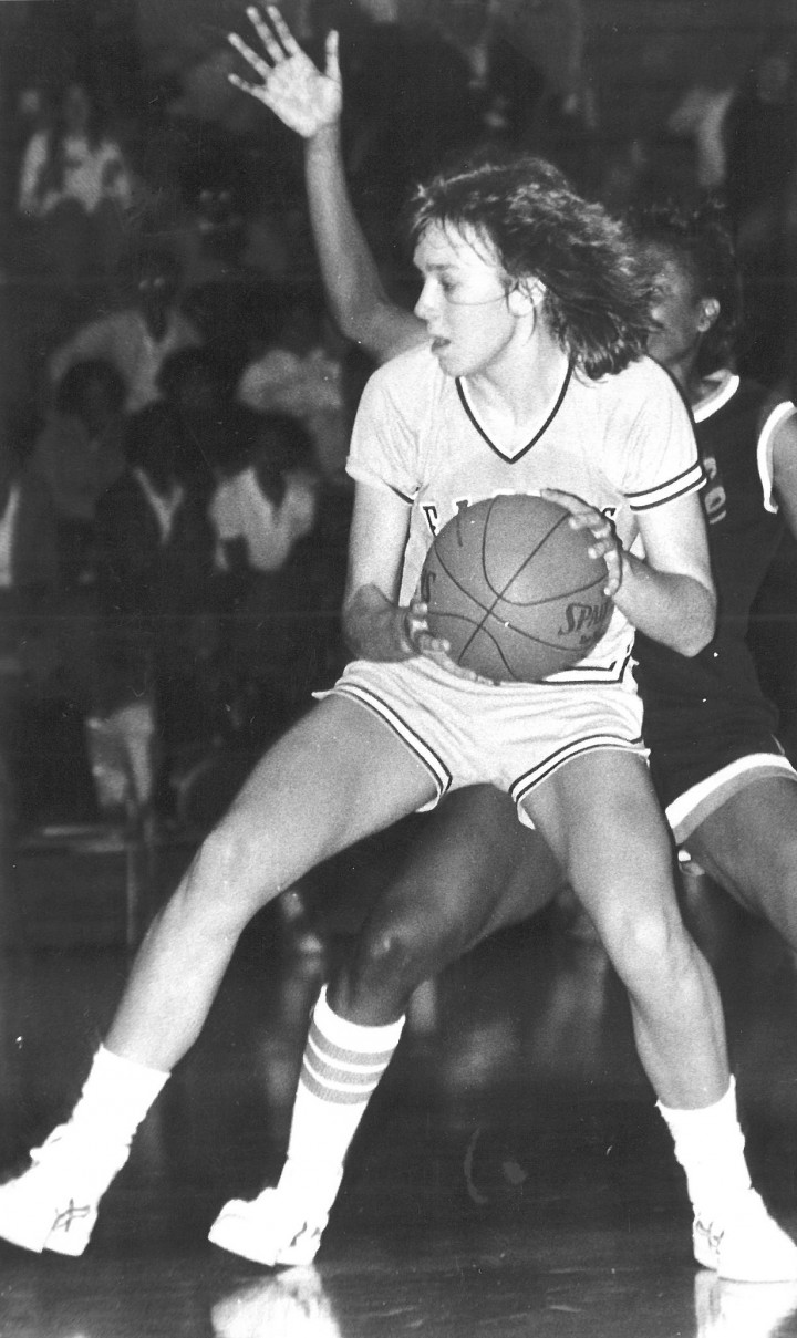 Kris (Veatch) Nolan, a 1984 Zionsville Community High School graduate, was the first Zionsville girl to surpass 1,000 points. (submitted photo)