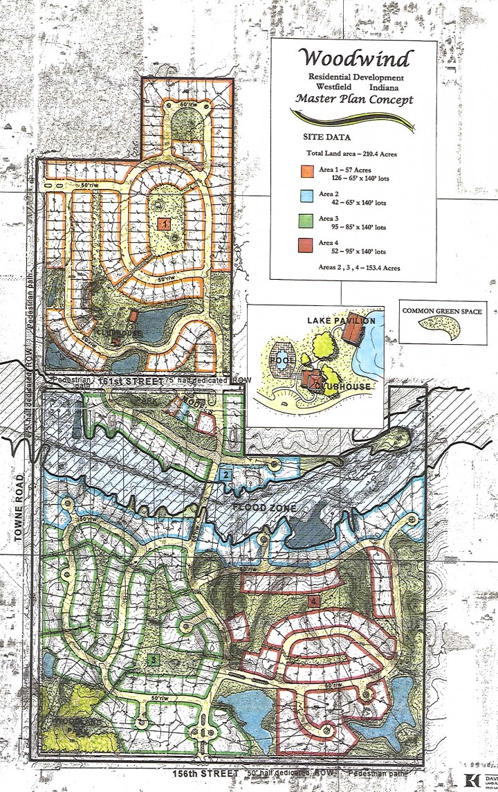 The concept plan to transform Wood Wind Golf Course into a 315-lot subdivision. (Submitted)