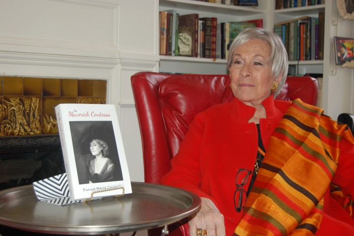 Italian Countess Bianca Maria Lovatelli, a Zionsville resident, has written a book chronicling the first 40 years of her life. (Photo by Heather Lusk)