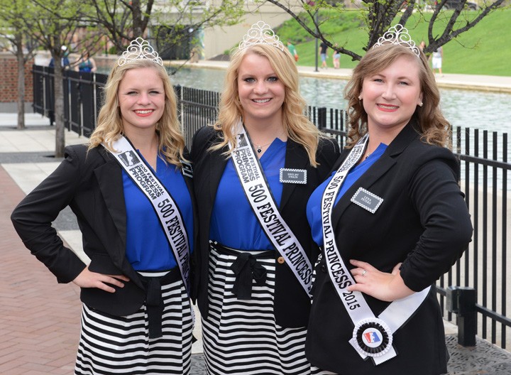 Abby Montgomery, Shelby Swain, Lena Peters are part of the 500 Princess program (Photo by Theresa Skutt)