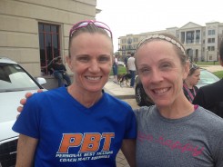  Lucie Mays-Sulewski, Westfield, was the Carmel Marathon overall female winner and Kim Weiss, Wesfield, was second.