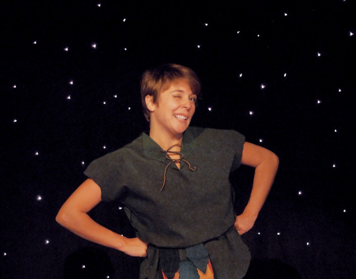 An actor dressed as Peter Pan. (Submitted photo courtesy of Beef & Boards)