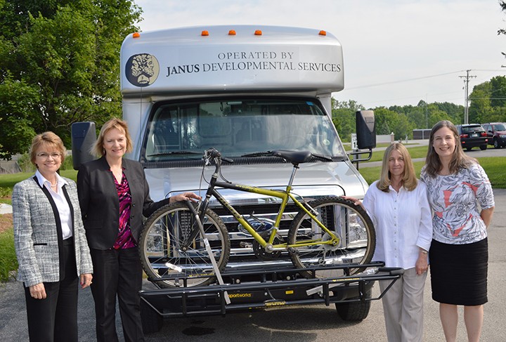 From left: Debbie Laird, vice president of development and transportation, Christina Sorensen, president and CEO, Elaine McGuire, transportation manager and Christy Campoll, director of transportation. (Submitted photo)