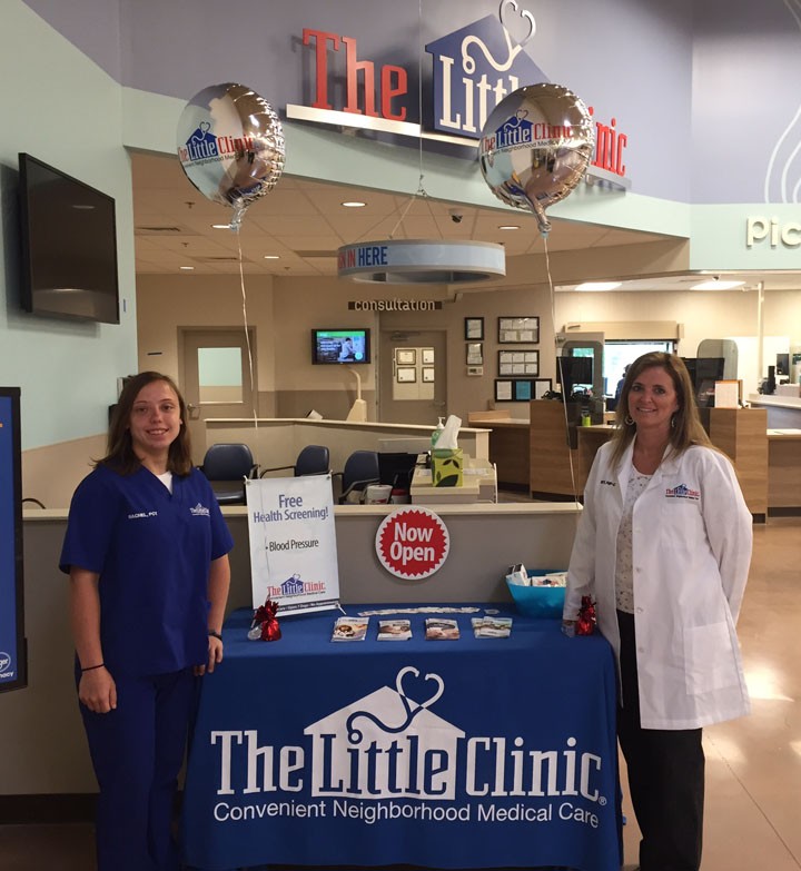 Rachel Pennington, left, and Beth Pretti open The Little Clinic, a new healthcare service provider, in the Westfield Kroger at 161st Street and Spring Mill Road. (Submitted photo)