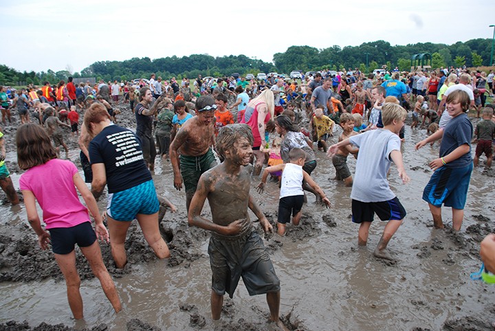 People participate in last year’s Mud Day. (Submitted photo)