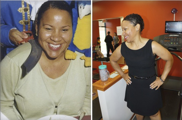 Before (left) and after photos of Rosalyn Harris. (Submitted photos) 