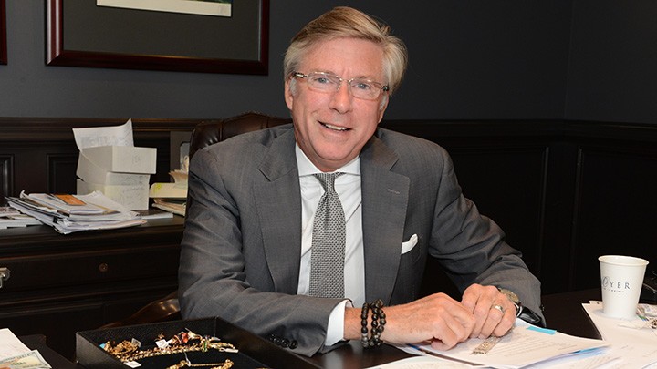 Dan Moyer, CEO and owner of Moyer Fine Jewelers, in his Carmel office. (Photo by Theresa Skutt)