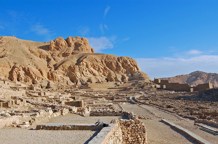 Ruins of Deir el-Medina, near Luxor, Egypt (Photo by Don Knebel)