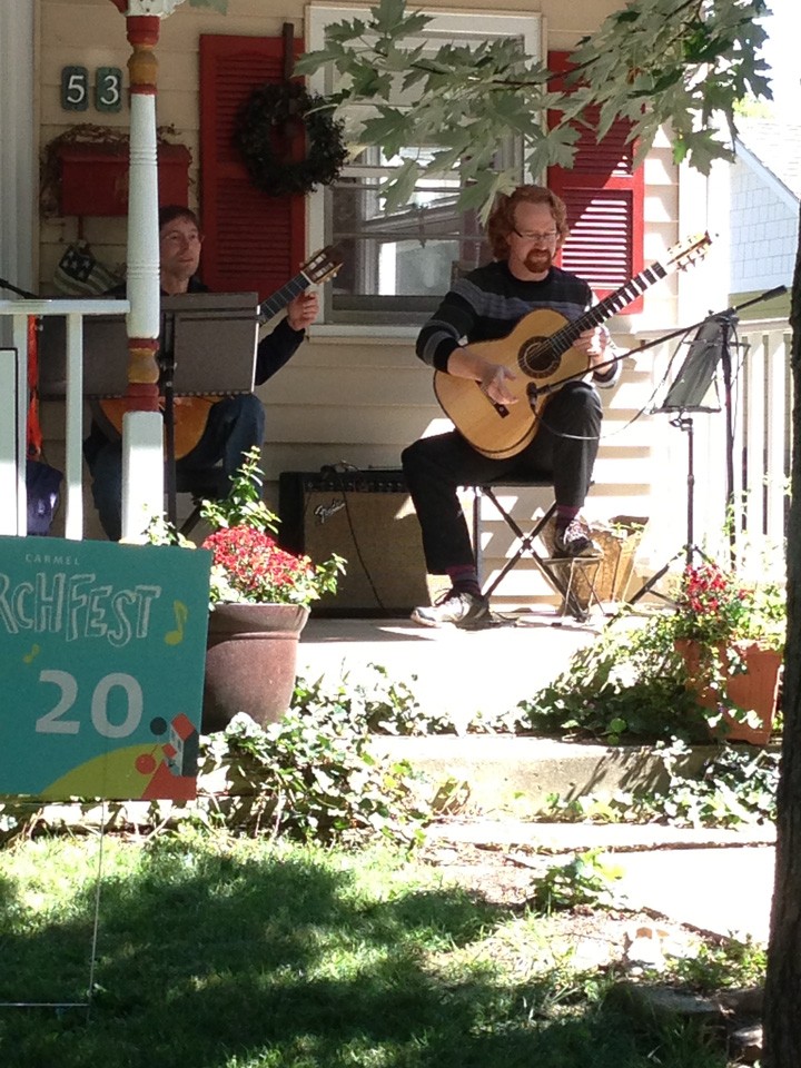 The band After Dinner Mint performing at last year’s first PorchFest. (File photo)