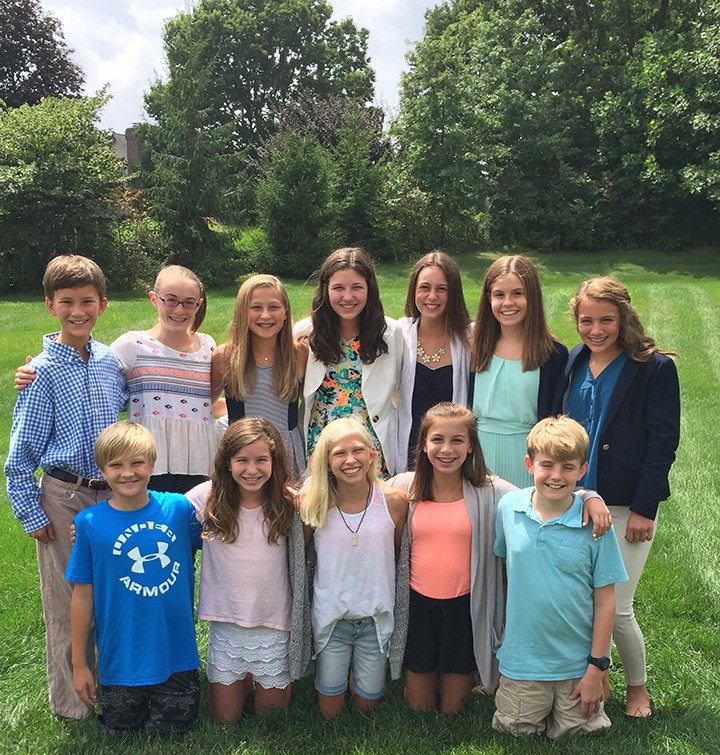 Several local teenagers are working together through Pencils of Promise Indy to raise money to build a school in a developing country. They are, back row from left, Jack Button, Emily Hand, Lily Freihofer, Anna Tobias, Claire Boyer, Megan Walawender, Annie Leppert, and front row from left, Walker Lazbury, Abbie Grace Tobias, Hannah Pedersen, Maddy Massa, and Sam Tobias. (Submitted photo)