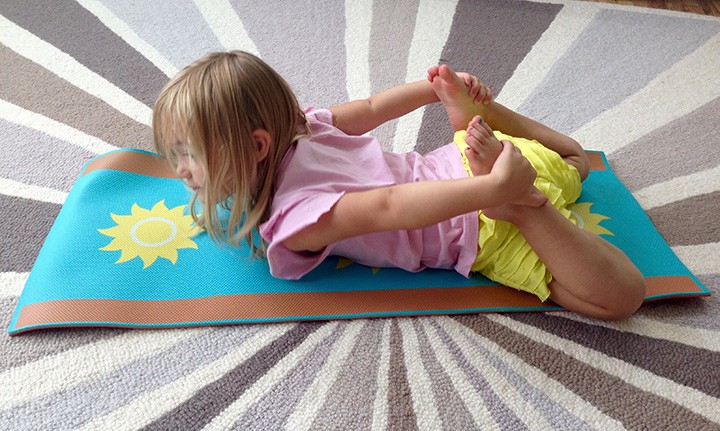 Rocking horse pose can help soothe the stomach and boost energy. (Submitted photo by Brett Johnson)