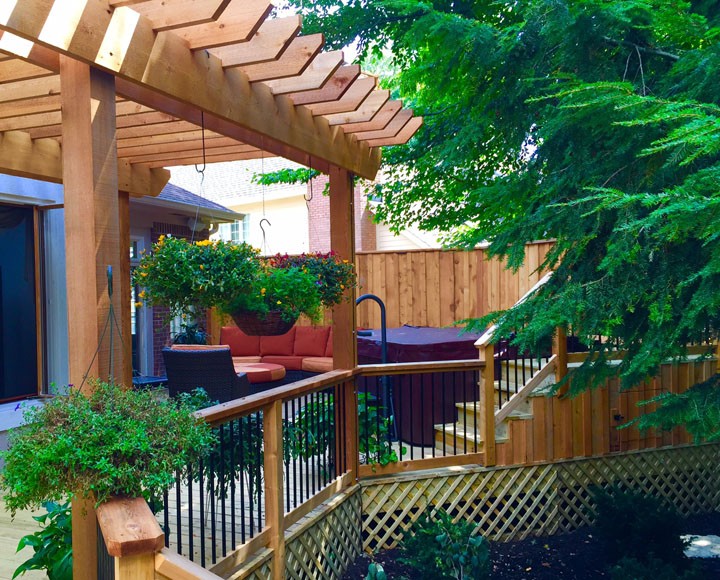 The massive remake of a deck turned into a stunning place for a Carmel family. (Submitted photo)