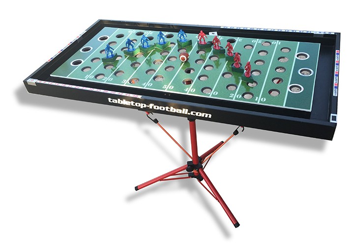 The Tabletop Football game requires players to move the entire board to reach the end zone. (Submitted photo)