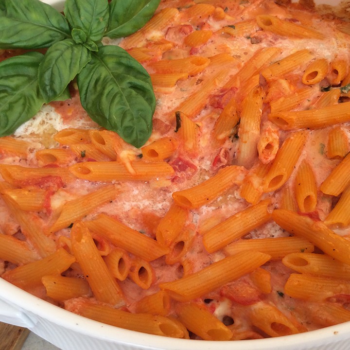 Penne with five cheeses. (Photo by Ceci Martinez)