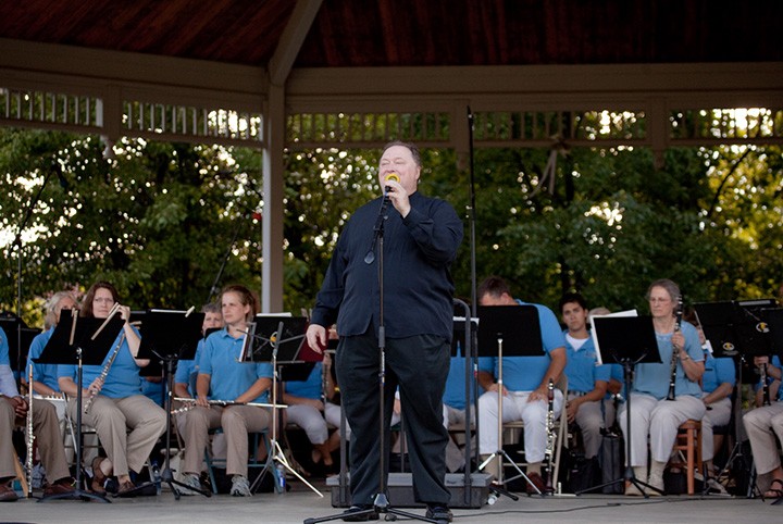 Charles Conrad, IWS conductor, leads the Indiana Wind Symphony at a performance earlier this year. The IWS will open its 18th season on Oct. 17 in Carmel. (File photo)