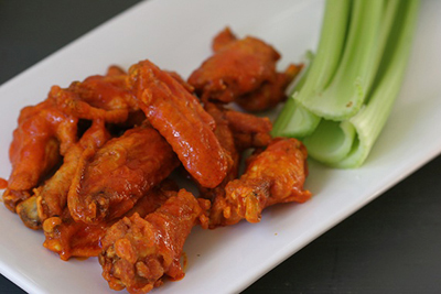 Crispy oven baked buffalo wings are a classic for any tailgate. (Submitted photo)