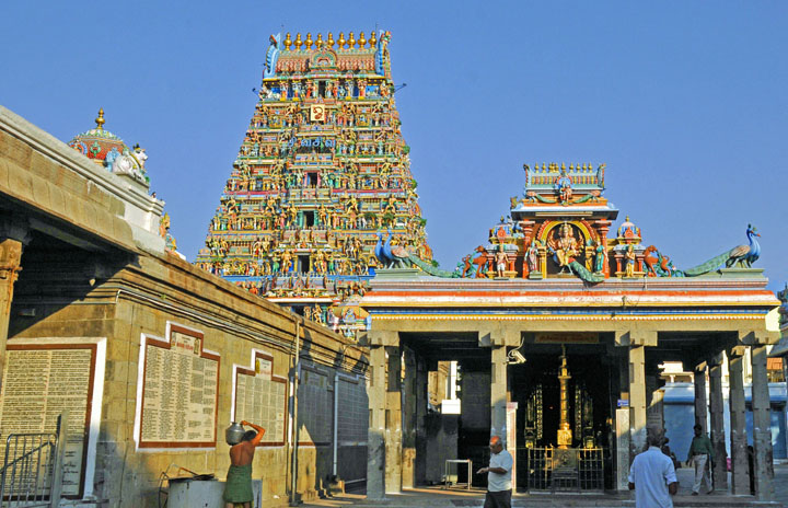 Kapaleshvara Temple in Chennai, India (Photo by Don Knebel)