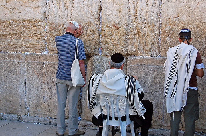 Praying at the Western Wall (Photo by Don Knebel)