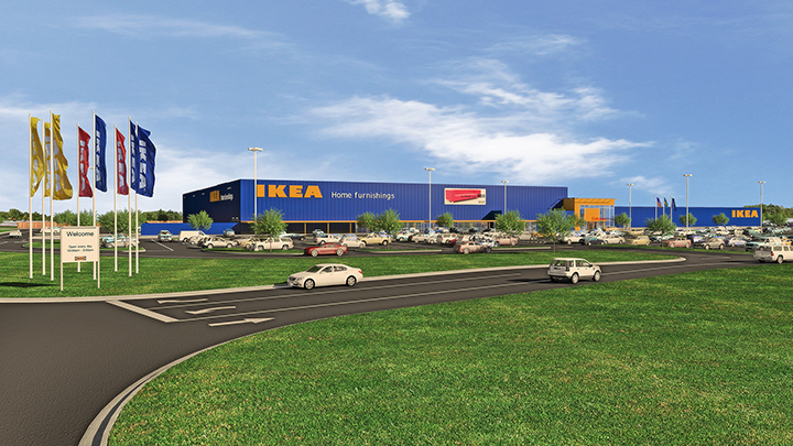 Architectural Rendering of The Proposed IKEA Fishers Indianapolis USA Opening Fall 2017 Hi