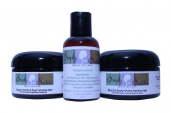 Some of Pearsall’s skincare products that she will showcase at Dophin Tank on Nov. 12.