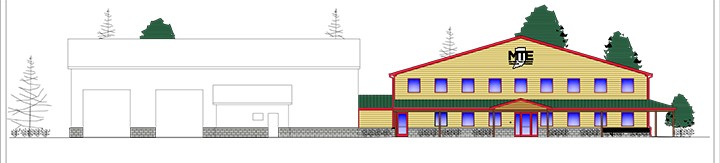 A rendering of Mid-State Truck Equipment’s new building. (Submitted rendering)