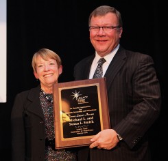 Sue and Mike Smith accept the Living Legacy Award. (Submitted photo)