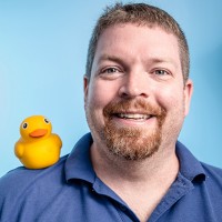 Matt McBeth, co-founder, with Edwin the Duck. (Submitted photo)