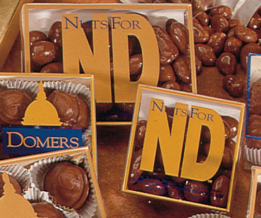 These Notre Dame Domers chocolates, made by the South Bend Chocolate Company, are just one of many good gift options for the tailgaters in your life. (Submitted photo)