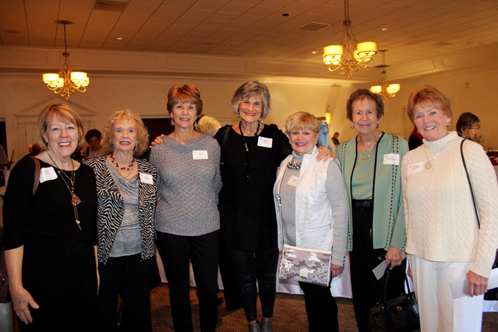 Susie Fucik (Geist), Janet Dankert (Indianapolis),Sandy Ellis (Fishers), Phyllis Lewis (Geist),Janet Burt (Fishers), Jan Miltenberger (Fishers) and Barbara Goodwin (Geist) had a great time attending the 2015 Assistance League of Indianapolis luncheon.