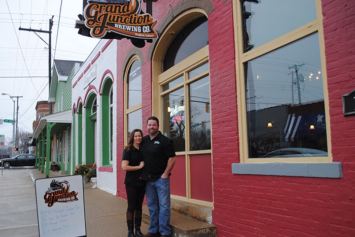 Dawn and Jon Knight own Grand Junction Brewery in downtown Westfield, one of the stops of the Bicentennial Brew Tour through Hamilton County. (Photo by Anna Skinner)
