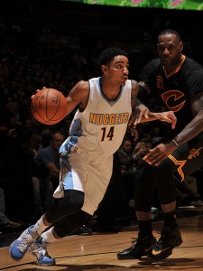 HSEHS alumnus Gary Harris is averaging 11 points per game this season with the Denver Nuggets. (Photo by Garrett W. Ellwood/Getty Images)