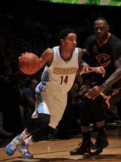 HSEHS alumnus Gary Harris is averaging 11 points per game this season with the Denver Nuggets. (Photo by Garrett W. Ellwood/ Getty Images)