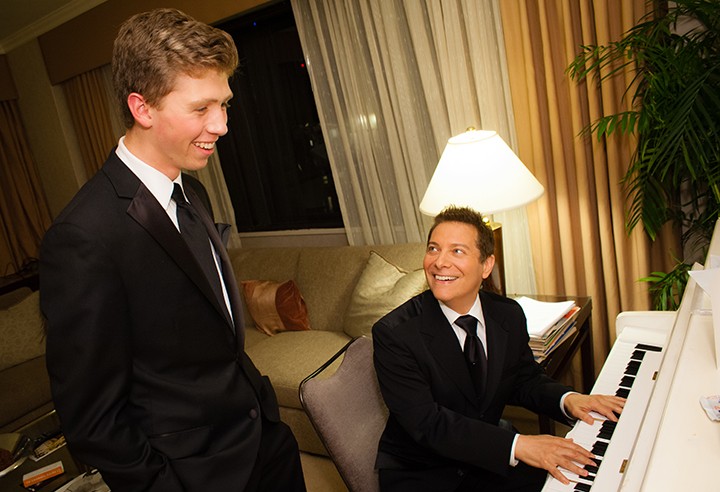 Nick Ziobro with Michael Feinstein. (Submitted photo)​