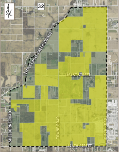 The yellow on the map shows which of the property owners within the proposed conservancy boundary oppose the conservancy. According to local homeowners, 71 percent oppose the conservancy. (Submitted photo)