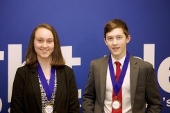 Genevieve McLaughlin and Jonathan Parker made it to regionals for the Bright Ideas Competition. (Submitted photo)
