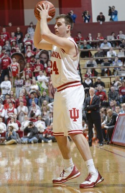 Jackson Tharp has risen from a manager on the Indiana University basketball team to player. (Photo by IU Athletics)