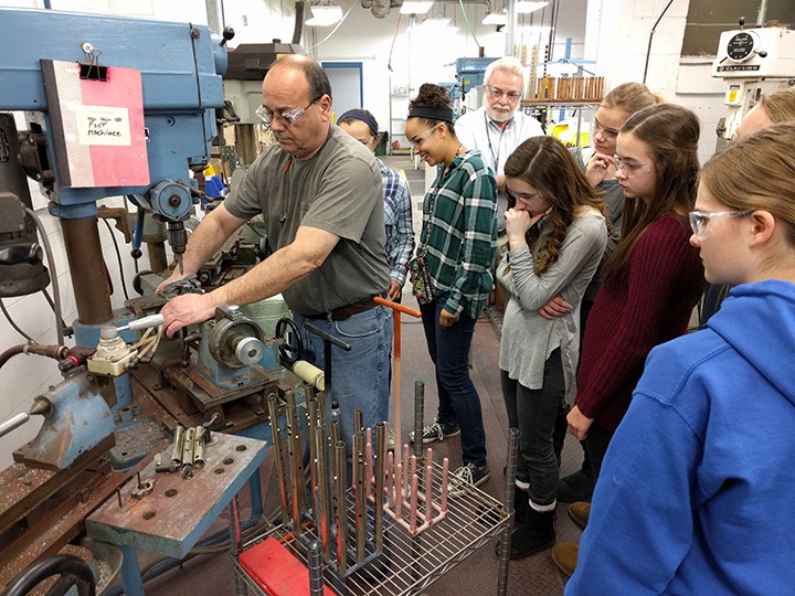 A group of students from Traders Point Christian Academy visit the Conn Selmer woodwind and percussion factory. (submitted photo)