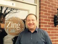 David Klain, owner of Zing Café. (Photo by Mark Ambrogi