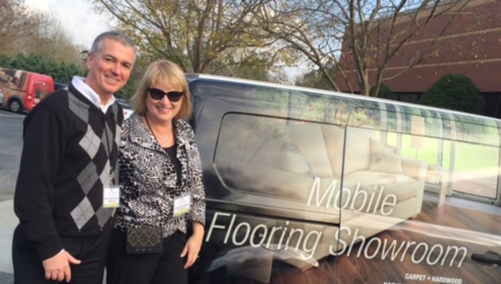 Greg and Ann Beriault, Carmel, opened Flooring Coverings International on April 18. “We’ll come to people’s homes and consult,” Ann said. (Submitted photo)
