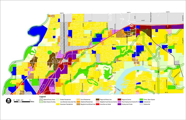 The land-use map included in the Fishers 2040 comprehensive plan. (Submitted map)