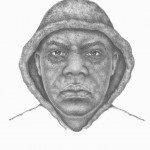 An Indianapolis Metropolitan Police Dept. composite sketch artist worked with witnesses to produce this sketch of one of the two suspects in the latest of a string of robberies at the Kemba Credit Union in Lawrence. (Submitted sketch) 