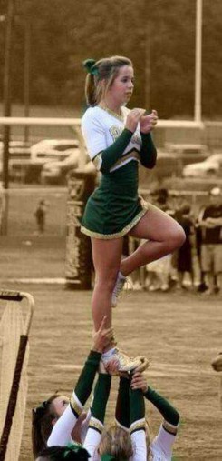 Jamie Pippenger cheered throughout high school, graduating from Westfield in 2013. (Submitted photo)