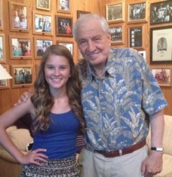 Sophia Joelle joins Garry Marshall in his office in 2014. (Submitted photo) 