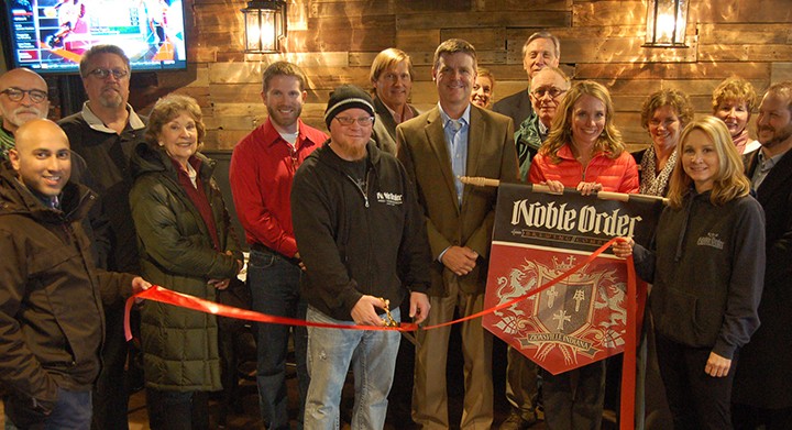 Noble Order Brewing Company held a ribbon cutting April 8. (Photo by Heather Lusk) 