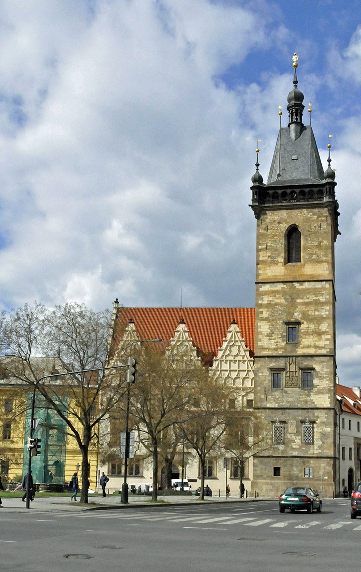 New Town Hall in Prague. (Photo by Don Knebel)